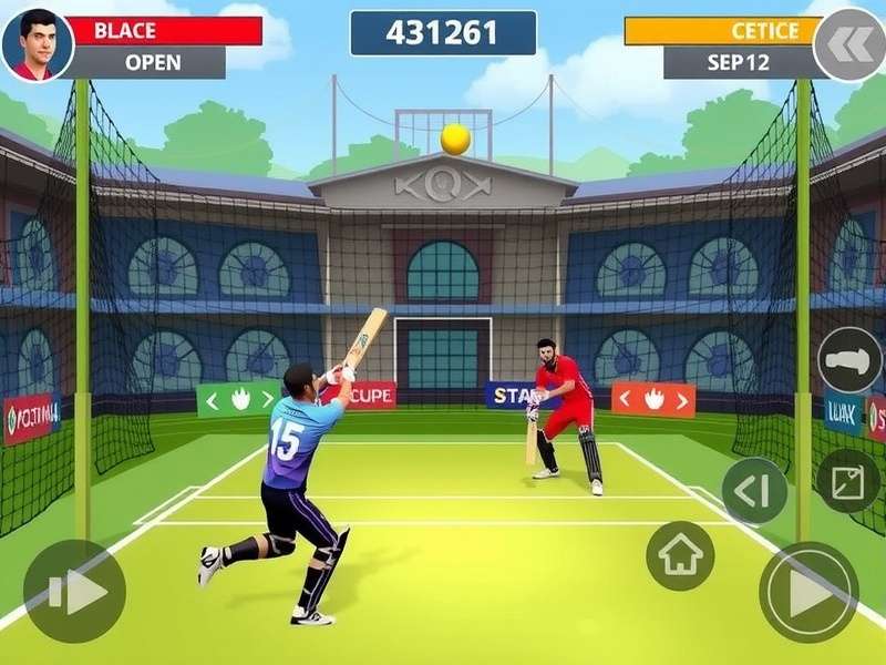 Indian Volley Cricket Wizard gameplay screenshot
